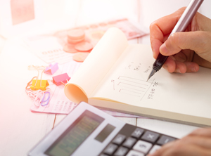 Making tax calculations using a calculator